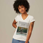 Women's V-neck T-shirt - My Body My Rules