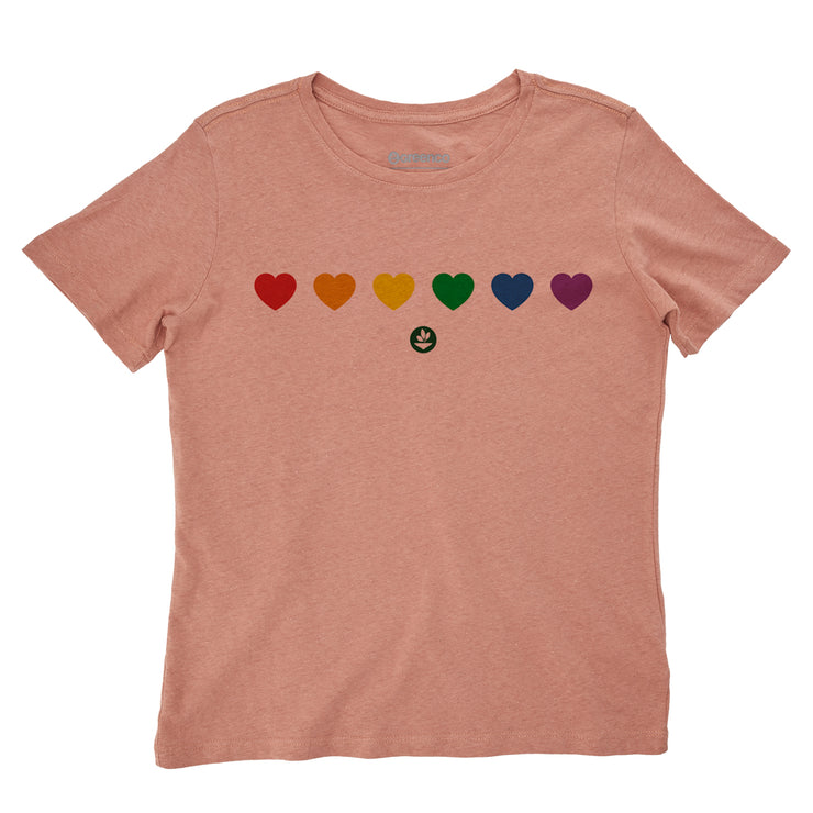 Women's Comfort T-shirt - Color Heart