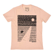 Recycled Polyester + Linen Men's T-shirt - Ocean Moon