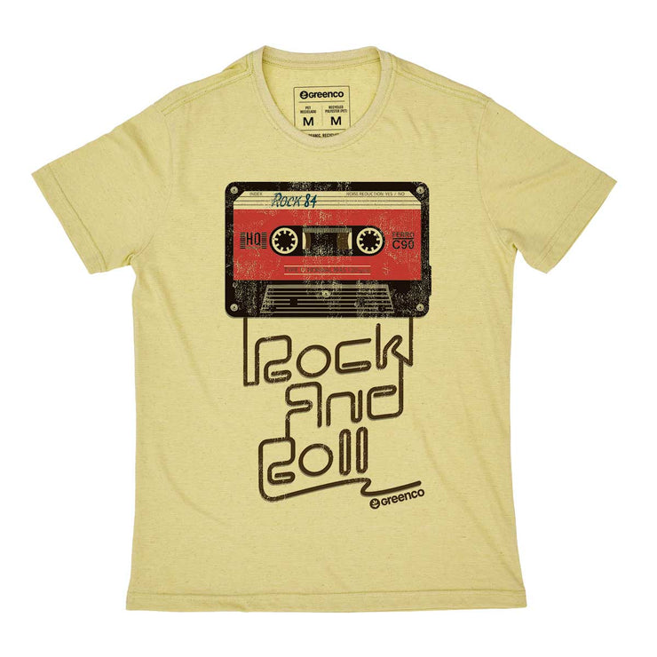 Recycled Polyester + Linen Men's T-shirt - Old School