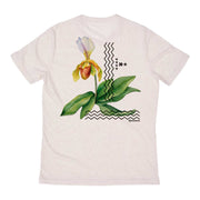 Recycled Polyester + Linen Men's T-shirt - Graphic Orquid