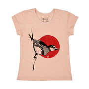 Recycled Polyester + Linen Women's T-shirt - Bird