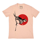 Recycled Polyester + Linen Men's T-shirt - Bird