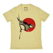 Recycled Polyester + Linen Men's T-shirt - Bird