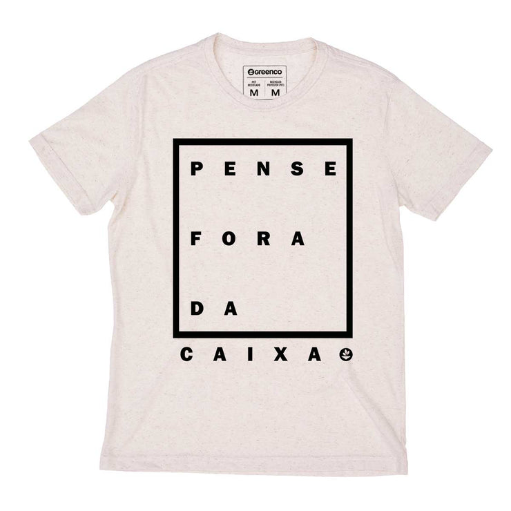 Recycled Polyester + Linen Men's T-shirt - Pense Fora da Caixa