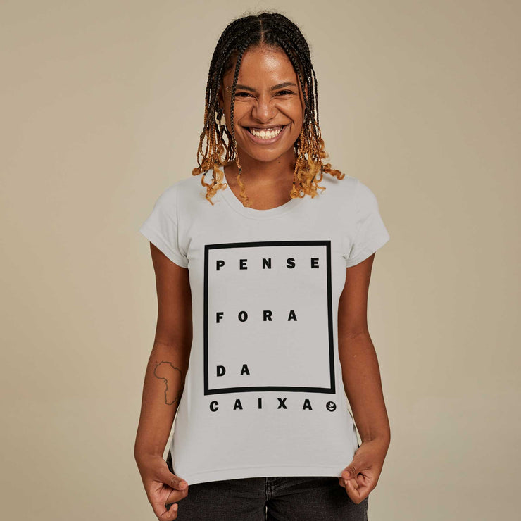 Organic Cotton Women's T-shirt - Pense Fora da Caixa