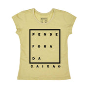 Recycled Polyester + Linen Women's T-shirt - Pense Fora da Caixa