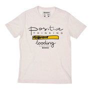 Recycled Polyester + Linen Men's T-shirt - Positive Thinking