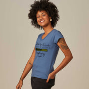 Women's V-neck T-shirt - Positive Thinking