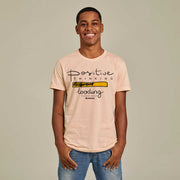 Recycled Polyester + Linen Men's T-shirt - Positive Thinking