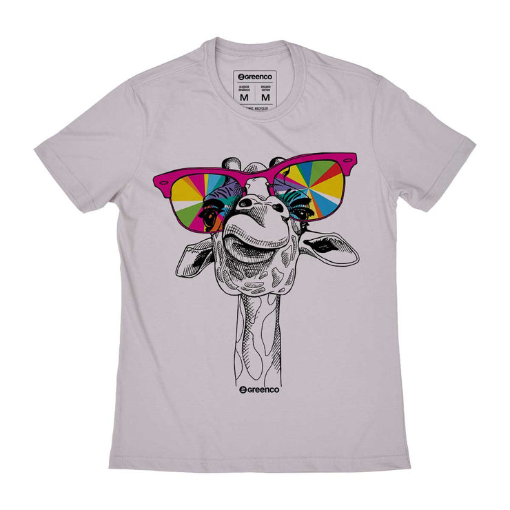 Organic Cotton Men's T-shirt - Crazy Giraffe