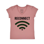 Women's V-neck T-shirt - Reconnect