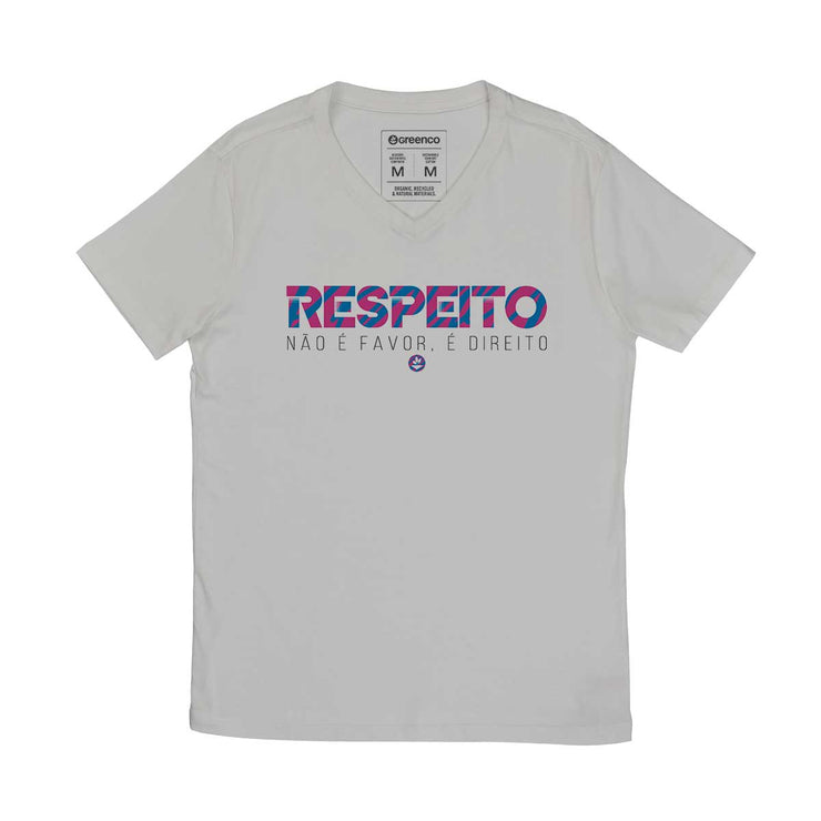 Men's V-neck T-shirt - Respeito