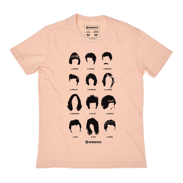 Recycled Polyester + Linen Men's T-shirt - Rockstar Haircuts