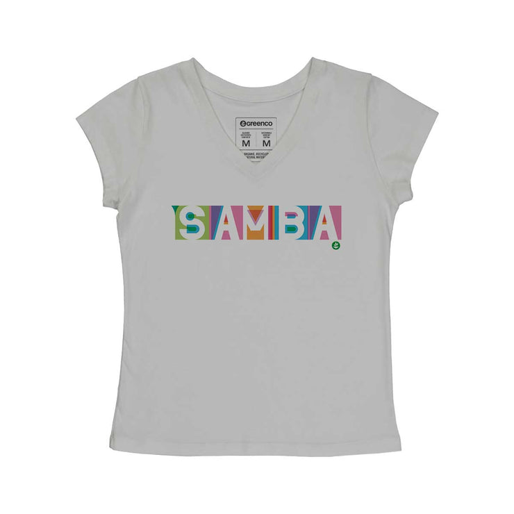Women's V-neck T-shirt - Samba