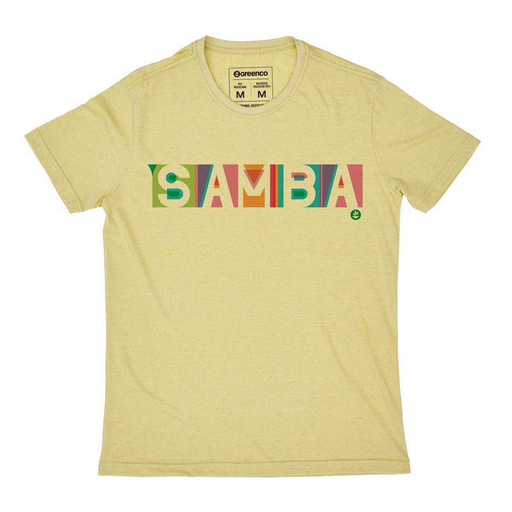 Recycled Polyester + Linen Men's T-shirt - Samba