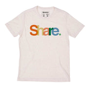 Recycled Polyester + Linen Men's T-shirt - Share