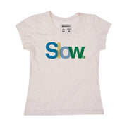 Recycled Polyester + Linen Women's T-shirt - Slow