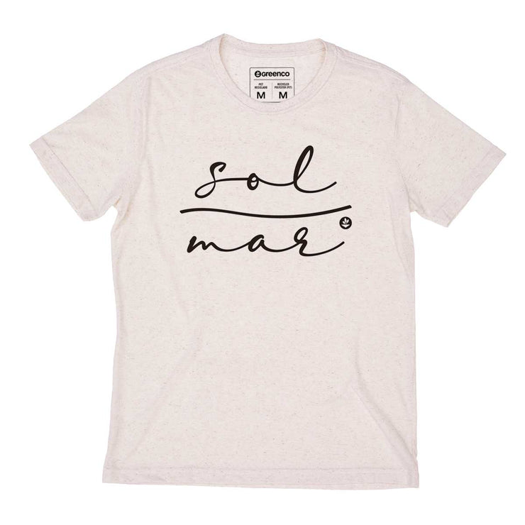 Recycled Polyester + Linen Men's T-shirt - Sol e Mar