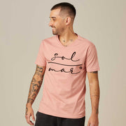 Men's V-neck T-shirt - Sol e Mar