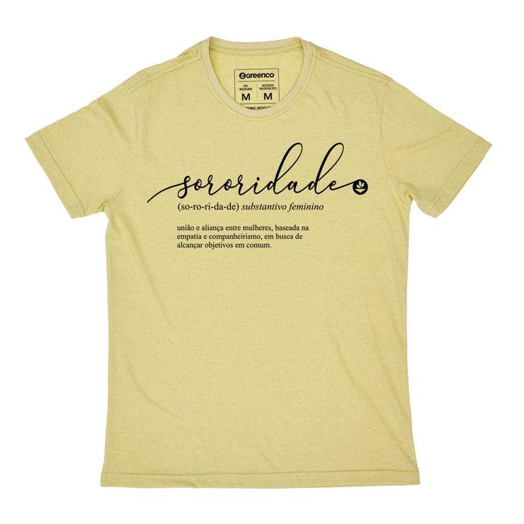 Recycled Polyester + Linen Men's T-shirt - Sororidade