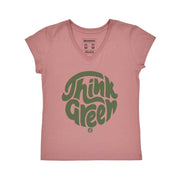 Women's V-neck T-shirt - Think Green