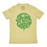 Recycled Polyester + Linen Men's T-shirt - Think Green