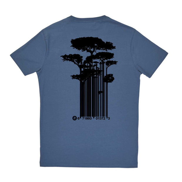 Men's V-neck T-shirt - Tree Code