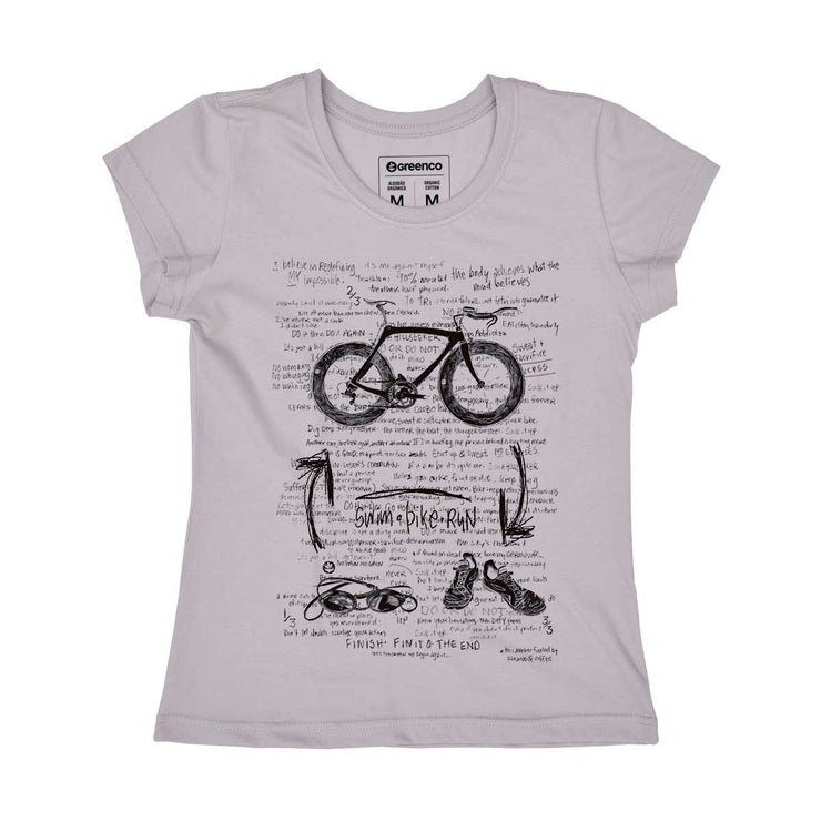 Organic Cotton Women's T-shirt - Triathlon