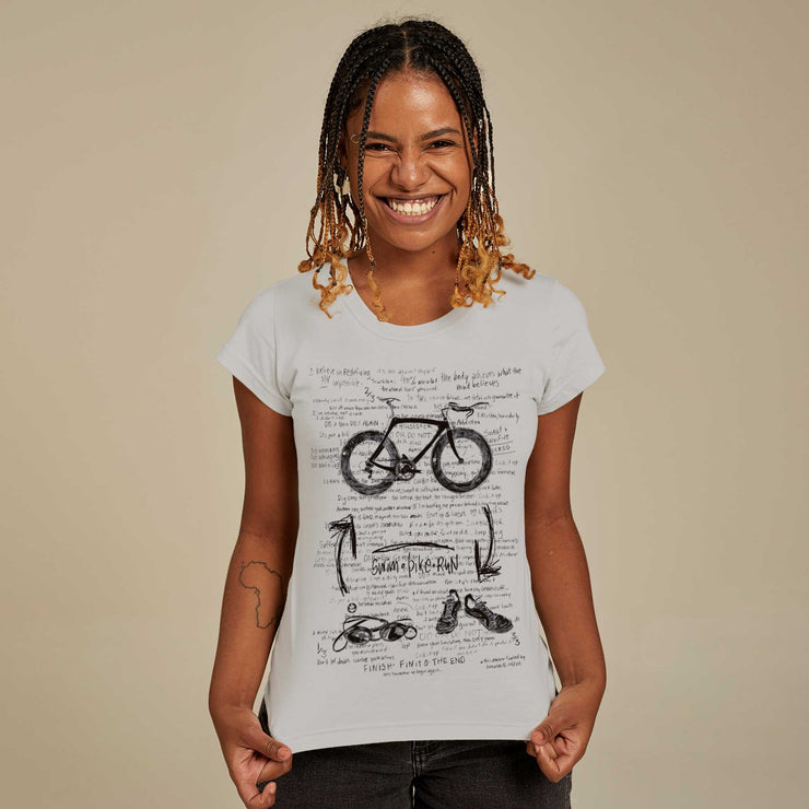 Organic Cotton Women's T-shirt - Triathlon