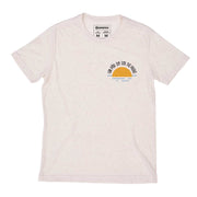 Recycled Polyester + Linen Men's T-shirt - Um Pôr de Sol na Praia