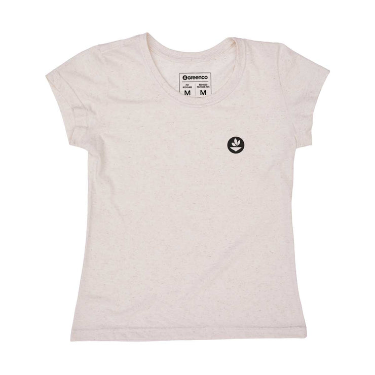 Recycled Polyester + Linen Women's T-shirt - Unalome