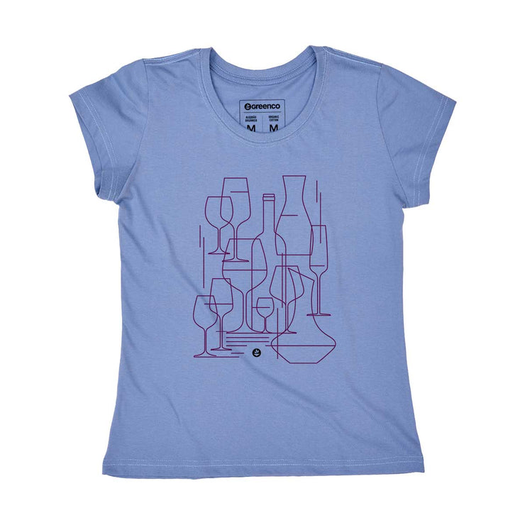 Organic Cotton Women's T-shirt - Graphic Wine