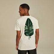 Recycled Polyester + Linen Men's T-shirt - Long Live Green