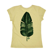 Recycled Polyester + Linen Women's T-shirt - Long Live Green