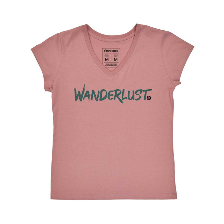 Women's V-neck T-shirt - Wanderlust Brush