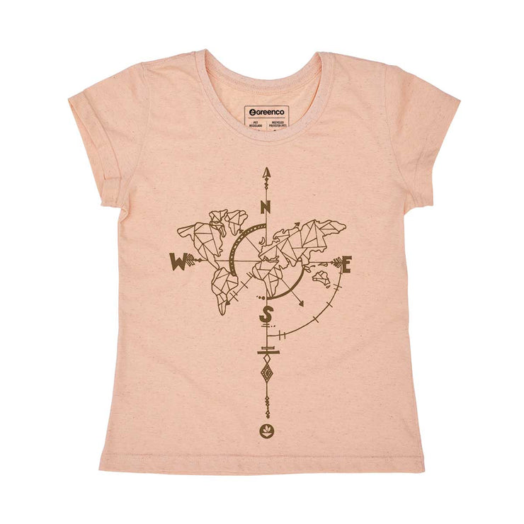 Recycled Polyester + Linen Women's T-shirt - Wanderlust