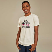 Organic Cotton Men's T-shirt - Wine O Clock