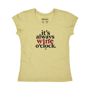 Recycled Polyester + Linen Women's T-shirt - Wine O Clock