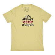 Recycled Polyester + Linen Men's T-shirt - Wine O Clock