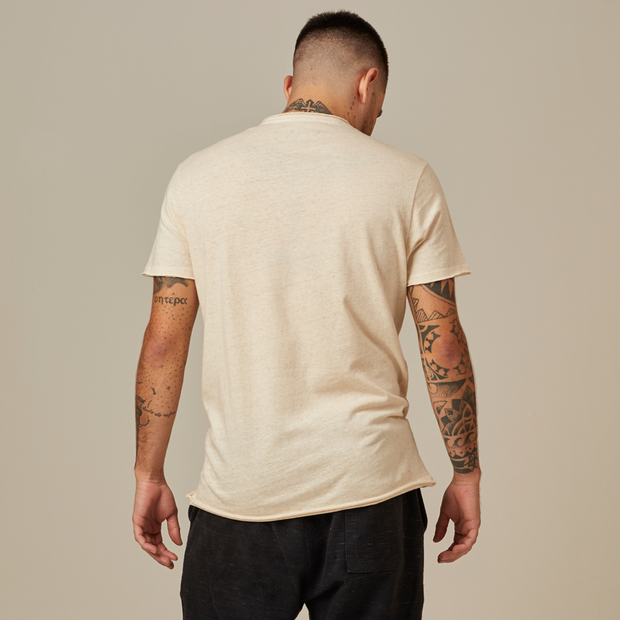 Linen Men's T-shirt - Natural
