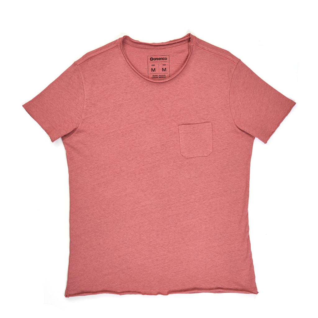 Linen Men's T-shirt - Goiaba
