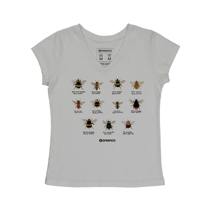 Women's V-neck T-shirt - Bees