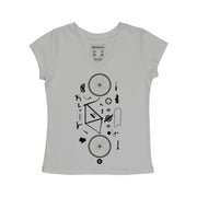 Women's V-neck T-shirt - Desconstrubike