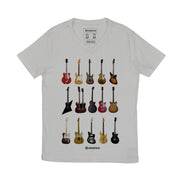 Men's V-neck T-shirt - Guitar Types